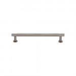 M Marcus Heritage Brass Partial Knurled Design Cabinet Pull with Rose 128mm Centre to Centre